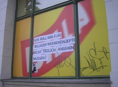 Je ne veux pas me farcir tous les jours votre pub minable
