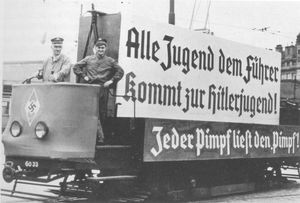 Vienne, 1938 Appel à rejoindre les jeunesses hitlériennes (Wien 1938, 1988, p.173)